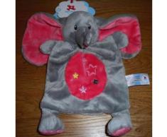 Doudou Éléphant Gris Et Rose Nicotoy Simba Toys Benelux Plat Étoiles Jouet Bébé Naissance