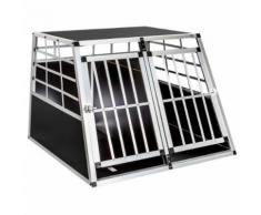 Cage, Caisse, Box De Transport Double Pour Chien En Aluminium Avec Cloison Amovible Confort ++
