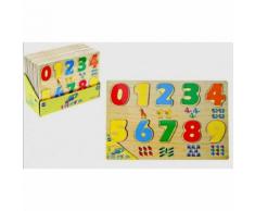 Jouet Educatif Puzzle En Bois Chiffres Animaux 1er Age 18 Mois