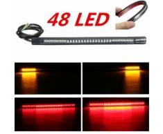 Neufu Moto 48 Led Smd Feu De Signalisation Flexible Feu Arrière Suspension De Frein Stop