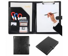 A4 Petit Porte Documents Et Conférencier Beau Cuir Classeur
