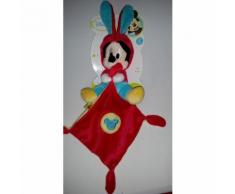 Doudou Mouchoir Mickey Disney Nicotoy Simba Toys Benelux Oreilles De Lapin Capuche Rouge Bleu Jaune Jouet Bebe Naissance Peluche Éveil Enfant Plush Blanket Comforter Soft Toys