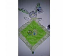Doudou Plat Lapin Mots D'enfants Siplec Leclerc Triangle Motifs Renard Chouette Hibou Blanc Vert Pois Jouet Bebe Naissance Peluche Éveil Enfant Blanket Comforter Soft Toy Plush