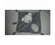 Doudou Plat Ours Ourson Tex Carrefour Blanc Gris Étoile Jouet Bebe Naissance Peluche Éveil Enfant Blanket Comforter Soft Toys