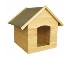 Niche En Sapin Fsc Brut - 81x86xh85 Cm - Pour Chien