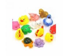 1 Paquet De 13pcs Piscine Jouets Animaux Pour Bébé Enfants Bath Time Enfants