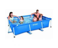 Intex - 58983Fr - Piscine - Piscinette Metal Frame 2,20 X 1,5 X 0,60 M - Tubulaire Métal Rectangulaire