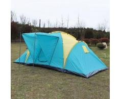 Grande Camping Tente Familiale 4-6 Personnes 390cm Imperméable En Plastique Pe En Plein Air