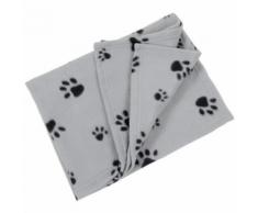 Couverture Polaire, Plaid Pour Chien Chat 70 X 70 Cm Panier, Corbeille, Voiture, Canapé Gris