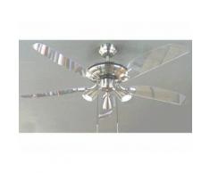 Ventilateur De Plafond Nuage Couleur Chrome Brossé 132 Cm