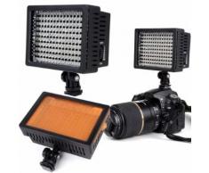 Lampe à 160 LED appareil photo Dimmable reflex numérique caméscope éclairage vidéo pour Canon Nikon 3200-5400K DSLR