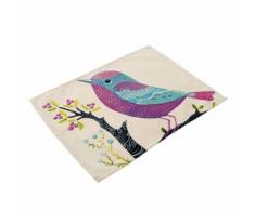 Tapis De Table Oiseau Imprimé Nappe De Table Housse De Bureau - Pm0015-2