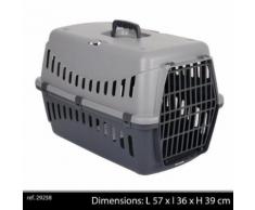 Gipsy Panier De Transport L - 57x36x39 Cm - Gris - Pour Chien