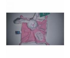 Doudou Plat Lapin Tex Baby Carrefour Rose Blanc Étoile Argent Jouet Bebe Naissance Peluche Éveil Enfant Comfort Blanket Comforter Soft Toys