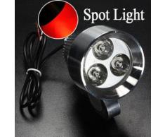 12v 15w 3 Led Mini Spot Projecteur Phare Lampe Travail Rouge Camion Bateau Auto