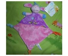 Doudou Peluche Ane Disney Bourriquet Parme Rose Vichy Arrosoir Bleu Radis Brode Jouet Bebe Naissance