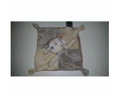 Doudou Mouton Mots D'enfants Plat Beige Creme Blanc Carre Eveil Naissance Bebe Mixte Jouet