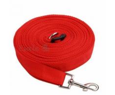 Laisse Corde 15m 50ft Rouge Pour Chien Animal Promenade