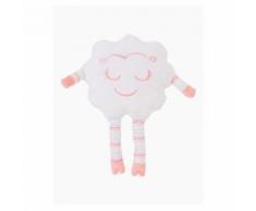 Peluche Doudou Nuage Blanc Rose Grand Modele Jouet Eveil Bebe Naissance