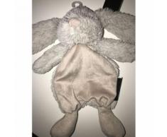 Doudou Lapin Gris La Maison De Jeanne Eurodif Peluche Jouet Bebe