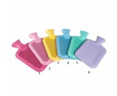 Bouillotte En Caoutchouc 2 Litres 6 Couleurs Bouchon Vissee 20x33cm