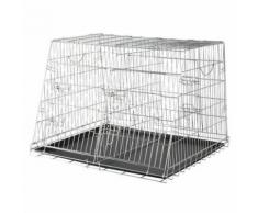 Cage De Transport Chien Mobile Double Zinc