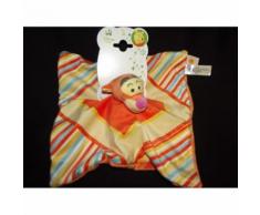 Doudou Plat Tigre Tigrou Disney Baby Nicotoy Simba Bleu Jaune Orange Multicolore Peluche Jouet Enfant Bebe Naissance