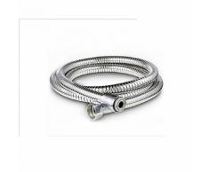 TUYAU FLEXIBLE DE DOUCHE CHROME 150 CM DOUBLE AGRAFAGE
