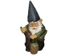 Design Toscano Pompe à eau Pete Statue de nain de jardin