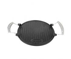 Lokkii CIC2 Plaque de Grille Métal Noir 28,5 x 28,5 x 1 cm
