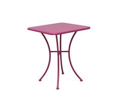 Siena Garden 255077 Maui Table Structure Acier Rose Opale 60 x 60 x 72 cm