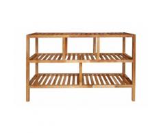 Étagère de salle de bain Bois de noyer massif 100 x 40 x 65 cm 243119