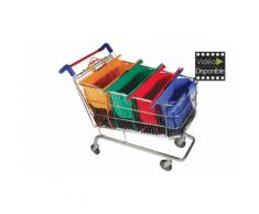 1 set de 4 sacs en 1 Trolley Bags avec 1 Sac isotherme Cool Bag