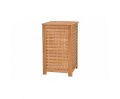 Coffre de blanchisserie Bois massif de noyer 39 x 39 x 65 cm