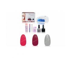 3 Gels de couleur/Lampe UV/Top coat/Base coat/Accessoires (set 2)