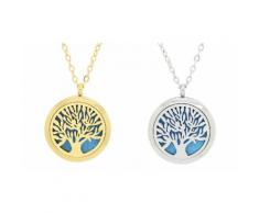 2 colliers diffuseurs parfum - Doré/Argenté