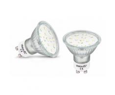 1 Spot LED blanc chaud GU10 4w 220V