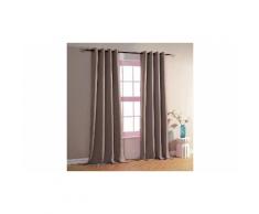 Paire de doubles rideaux 140 x 260 cm: 4 Paires/Taupe