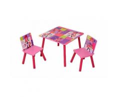 Table pour enfant avec 2 chaises - Fashion
