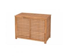 Coffre de blanchisserie Bois massif de noyer 89 x 46 x 67 cm