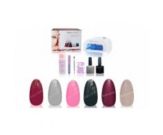 6 Gels de couleur/Lampe UV/Top coat/Base coat/Accessoires (set 2)