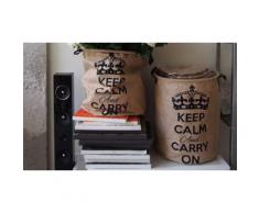 Sac de rangement en toile de jute