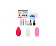 3 Gels de couleur/Lampe UV/Top coat/Base coat/Accessoires (set 1)
