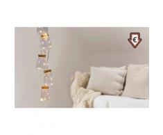 Guirlande lumineuse de 5 petits pots de verre