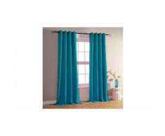 Paire de doubles rideaux 140 x 260 cm: 2 Paires/Turquoise