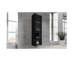 Vitrine flottante LED Catania - Noir/Noir