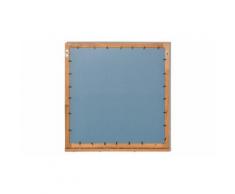 Miroir de salle de bain en bois de noyer massif 60 x 63 cm
