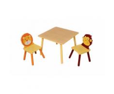 Table pour enfant avec 2 chaises - Jungle
