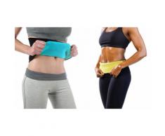 2 ceintures sauna minceur S/M - Bleu/jaune