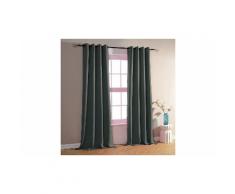 Paire de doubles rideaux 140 x 260 cm: 4 Paires/Anthracite